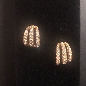 HMN signed Authentic Crystal earrings